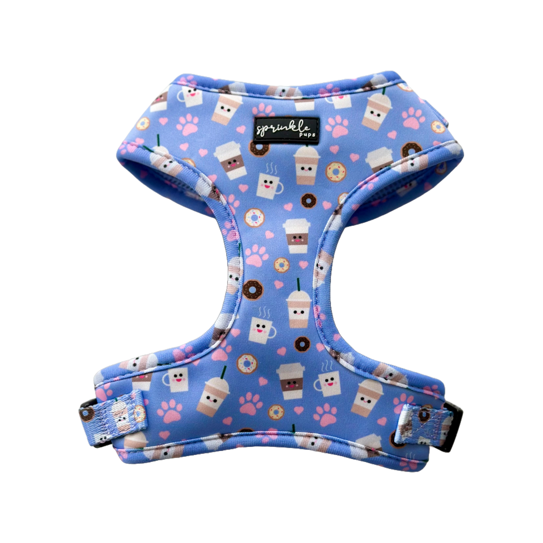 Adjustable Dog Harness - I Love You a Latte