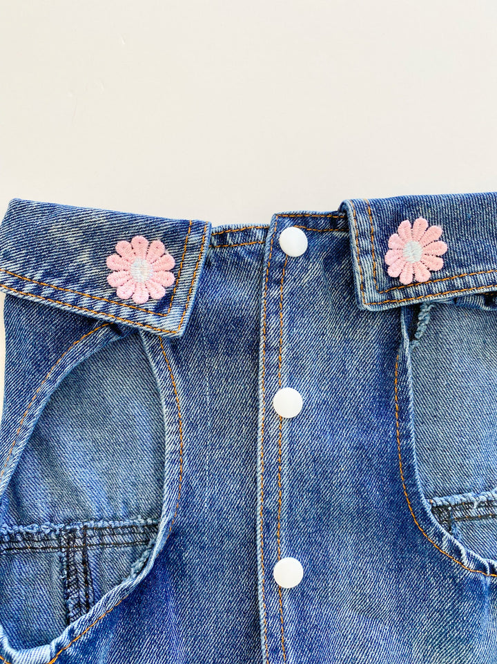 Denim Daisy Vest